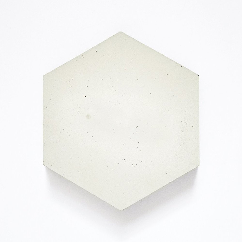 Concrete HEXAGON Jewelry Display 2 Tone TILE/PLATE Modern Minimalist Industrial